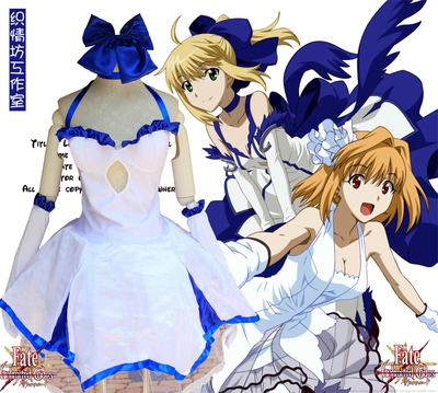 taobao agent [Weaqingfang] Fate/ZERO type 10th anniversary cos service Sabercos service Saber blue lily