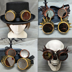 Steampunk kính sci-fi ống nhòm với gai kính cơ sở bão gothic đảng Cosplay đạo cụ