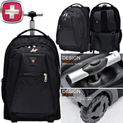 Chính hãng Thụy Sĩ quân đội dao túi 18 inch xe đẩy túi vai túi ba lô túi du lịch lớn dual-sử dụng trường hợp xe đẩy SA092806