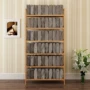 Hộ gia đình mở rộng màu gỗ tre phân loại giá gỗ rắn kệ sách nghiên cứu tủ sách kệ lưu trữ tường tủ giá sách đẹp