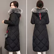 Áo chống mùa đông đặc biệt áo lông lớn cổ áo cotton nữ phiên bản Hàn Quốc của phần dài Slim chống mùa dày xuống áo độn bông - Bông
