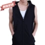 Mùa hè Slim vest nam Hàn Quốc phiên bản của áo khoác xu hướng áo len trùm đầu tập thể dục không tay hurdle mỏng vest nam vest nam