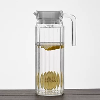 1L Omniderectional Glass Hold Water Pot Установленная чашка для фруктового сока можно пометить в холодильник с холодной водой с крышкой для дома сушилка