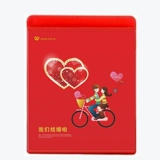 Свадебная коробка CD Свадебная пластиковая коробка Свадебная красная пластиковая коробка Свадебная DVD -коробка свадебная коробка