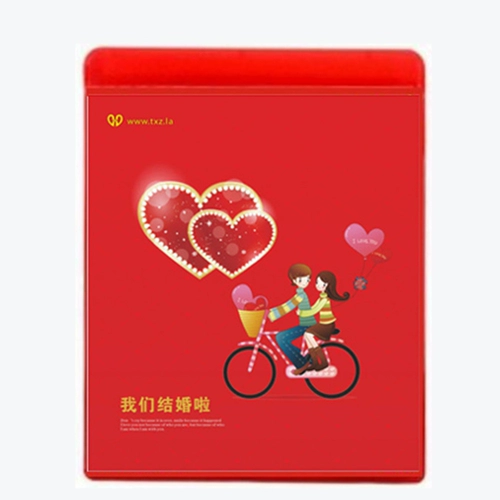 Свадебная коробка CD Свадебная пластиковая коробка Свадебная красная пластиковая коробка Свадебная DVD -коробка свадебная коробка