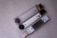 Ручки Laohuang блестящие, реальное безымянное освещение может регулировать постоянный ток USB Light Scrub Shell