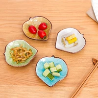 Món ăn nhỏ bằng gốm Bộ đồ ăn Nhật Bản dấm món ăn nước tương món ăn món ăn sáng tạo món ăn sáng tạo hộ gia đình đĩa dưa chua tấm - Đồ ăn tối đĩa nhựa