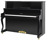 Áo Vedrio piano "MG-Y06A" chân đứng màu đen sáng cong với ghế nâng - dương cầm