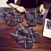 Quần áo ngoài nam giới trong nhà cao su dưới flip-flops thanh niên flip-flops nam flip-flops dép đơn giản dép adidas nam