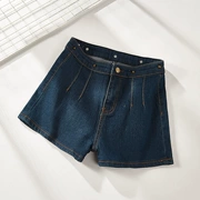 2018 mùa hè mới màu rắn thời trang quần short denim nữ 6133-11