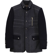 〖Jiao〗 cao cấp thương hiệu giảm giá của nam giới mới mùa đông kinh doanh bình thường cổ áo len coat coat 3Q115