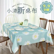 Không thấm nước bàn cà phê khăn trải bàn đơn giản nghệ thuật hiện đại nhỏ tươi lưới khăn trải bàn vườn bông và vải lanh hình chữ nhật khăn trải bàn