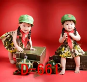 Quần áo trẻ em mới chụp ảnh trẻ em nhiếp ảnh nhiếp ảnh quần áo studio nghệ thuật phong cách nhiếp ảnh cô gái ăn mặc d661 - Khác