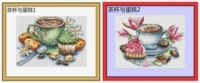 Cầu vồng thêu Quảng trường Ai Cập bông cross stitch từ phù hợp với miếng bánh và tách đoạn 2 - Bộ dụng cụ thêu tranh thêu tứ quý