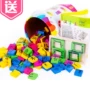 Câu đố của trẻ em giáo dục sớm biết chữ domino chính tả khối đồ chơi học tập Trung Quốc nhân vật gốc tự do mẫu giáo hỗ trợ giảng dạy bộ đồ chơi domino cho bé