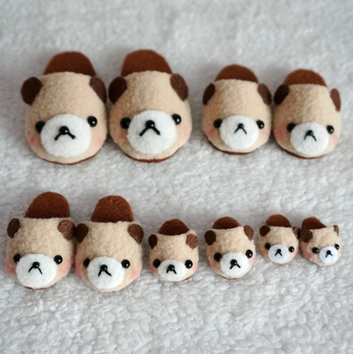 taobao agent Cute bear slippers in early October customized BJD4 6 points 8 points, 12 points, small cloth girl Jennifa uses A70