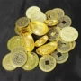 Trẻ em của kho báu đồ chơi trò chơi bằng nhựa đồng xu vàng con chơi nhà đạo cụ vàng thỏi cổ mô phỏng đồng đồng tiền xu đồ chơi xếp hình