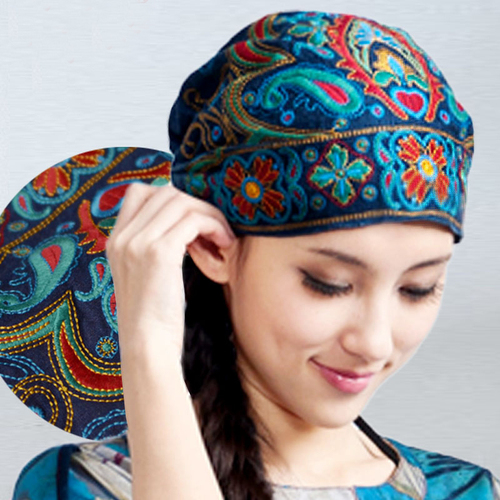 Read you, the new style of race breeze embroiders to spend a hat a lady original design hat female the trip hat turban tide female - intl