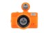 LOMO camera retro fisheye thế hệ thứ hai Fisheye Số 2 VibrantOrange cam siêu góc rộng LOMO
