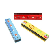 Câu đố trẻ em của harmonica đồ chơi bằng gỗ gian hàng bán nóng nhà sản xuất cung cấp âm nhạc nhạc cụ đồ chơi harmonica