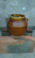 Юньнань Дали Бай Народ, глиняный горшок ручной работы, красочная глазурь с небольшим грубым горшком, псевдо -трубкой чай