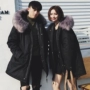 Vài bông mùa đông 2017 mới lỏng Hàn Quốc phiên bản của phần dài của bông quần áo nam giới và phụ nữ thanh niên xuống cotton mùa đông sinh viên áo khoác jean