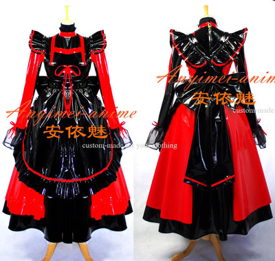 taobao agent Black long clothing PVC for princess, cosplay