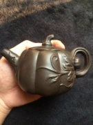 Yixing ấm trà làm bằng tay tinh khiết trà ấm trà đích thực đặt bí ngô đen nâu tím cát nồi đặt Yixing, Trung Quốc