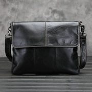 Túi xách nam vali mặt cắt ngang của nam giới túi xách kinh doanh bình thường da vai túi Messenger