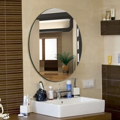 Зеркальное зеркальное зеркало -Связанное на клейкое зеркало овальное зеркало туалетное туалетное зеркало Зеркало Зеркало Стеклянное зеркальное зеркало Бесплатная доставка