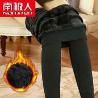 Утепленные леггинсы, бархатные удерживающие тепло штаны из жемчуга, свободный крой, высокая талия