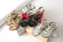 DFDP319 phúc lợi đầu cơ! 2018 mùa hè Hàn Quốc thời trang đinh tán khóa dép nền tảng giày giày La Mã sandal bitis nữ