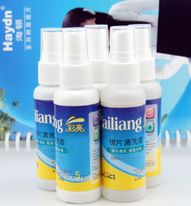 Kính phụ kiện màu sắc tươi sáng kính làm sạch chất lỏng phun cleaner cận thị lens làm sạch đại lý chăm sóc giải pháp