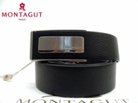 Montagut quầy chính hãng R243170181A da lộn màu đen khóa da tự động that lung nam