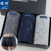 Jianmen nam đồ lót cotton Boxer Mid-eo Cotton Young Loose In Sexy Boxer Head Gift Box - Bộ quà tặng