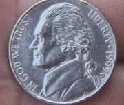 Old coin side mặt mỹ jefferson 5 sinh kỷ niệm coin coin mỹ đồng xu nước ngoài washington