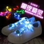 Bảy thế hệ của màu sắc nylon flash huỳnh quang ren LED ánh sáng ren đầy màu sắc sáng ren dây giày bản to