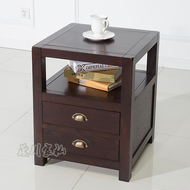 Nhà máy trực tiếp 晟 川 木业 nước Mỹ lớp gỗ rắn 榆木 边 vài bàn cà phê nhỏ sofa bảng phụ vuông góc bàn