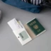 Hàn quốc đơn giản tính khí giả da ngắn hộ chiếu thời trang nam giới và phụ nữ đi du lịch gói tài liệu hộ chiếu gói bao bọc tài liệu Túi thông tin xác thực