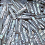 Сильный светлый серебряный синий красочный зубочистка, инопланетная серебряная серебряная жемчужная кольцо, ушной кольцо, непроцветированный дизайн ручной работы.