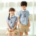 Bông mẫu giáo quần áo mùa hè hiệu suất quần áo áo trẻ em của Anh cao đẳng gió trường tiểu học đồng phục đồng phục tùy chỉnh