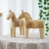 Động vật trống phôi trắng thô phôi gỗ ngựa đồ trang trí mẫu giáo sáng tạo DIY tranh graffiti nguyên liệu handmade