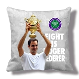 Феделер Роджер Федерер 2017 Уимблдон 8 Таун Гранд -Шлем 19 Crown Limited Edition Подушка