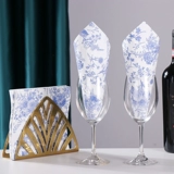 Классическая синяя сине-белая цветная бумага, китайские бумажные салфетки, новая коллекция