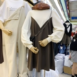 Осенний южнокорейский модный товар, комплект, толстовка, платье, сумка, 2020 года, свободный крой