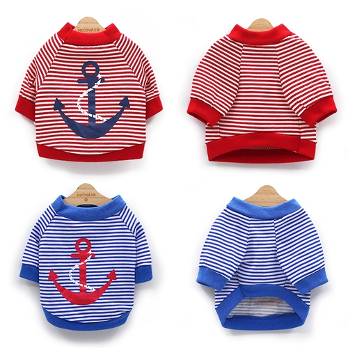 Западный моряк одежда для собак летом, тонкая летняя, маленькая собака VIP Teddy Berki Belome Puppy Tide