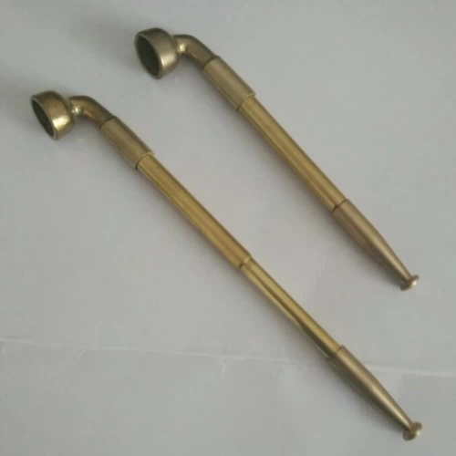 Чистая медная телескопическая сигаретная мешок старого в стиле сухой дым пакет с сигарет с сигарет сигарет сигарет сигарет сигарет с борьбой с сухой дымом сумки дым шелковой сигарет ведро