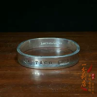 Антиквариат коллекция старые серебряные браслеты настоящие браслеты Непал Тибетские Миао Инь старый объект Открытие женского браслета женский браслет
