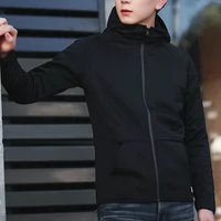 Mùa xuân và mùa thu Khóa kéo Áo hoodie nam Kích thước lớn Sinh viên dài tay Tide Thương hiệu nam Áo khoác thể thao Hàn Quốc Áo nam áo hoodie rộng