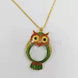 Портативная лупа, ожерелье, чтение, сова